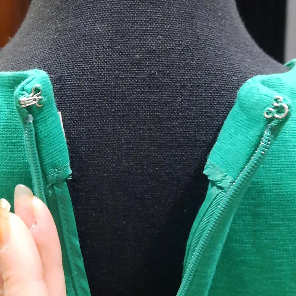 J. Crew sleeveless xs green mini dress - Picture 5 of 6
